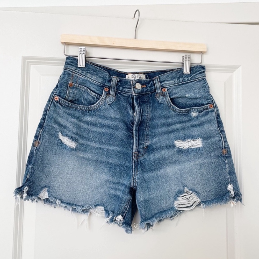 Free people makai ripped cut off shorts